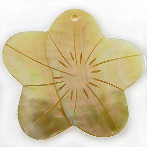 MOP flower design large wholesale pendant