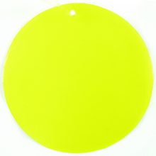 Capiz shell dyed neon yellow 46mm