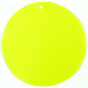 Capiz shell dyed neon yellow 46mm
