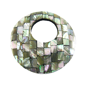 Abalone blocking round with 21mm top hole