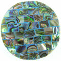 Paua shell blue blocking 40mm