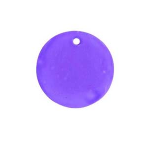 Hammershell 25mm round dyed purple