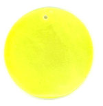 Capiz shell 25mm dyed Neon Yellow