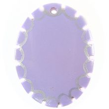 Greenshell oval purple