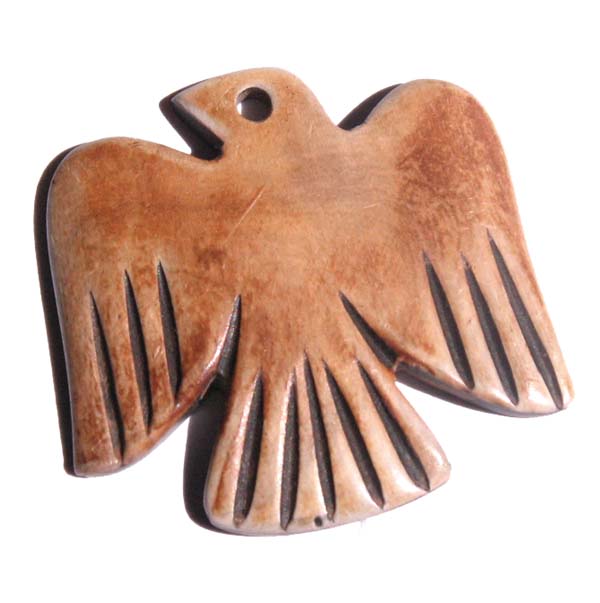 Burnt horn eagle design wholesale pendants
