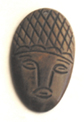 Burnt horn face design wholesale pendants