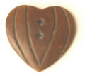 Burnt horn carved heart wholesale pendants
