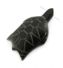 Black horn turtle pendants