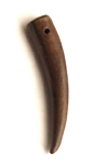 Burnt horn tusk pendant