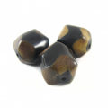 Burnt horn faceted round 19x18.5mm