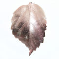 Electroplated gumamela leaf pendant wholesale