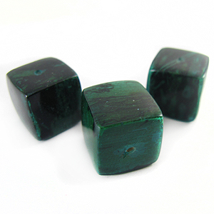 Turquoise green cube wholesale banana bark beads