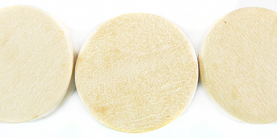 Whitewood bleached flat round 18mm