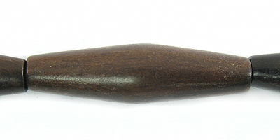 Black ebony wood football shape