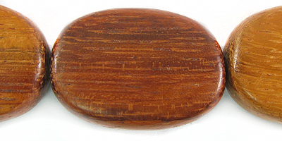 Bayong wood flat oval 18mm