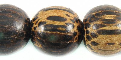 Old Palmwood beads 20mm round
