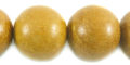 Nangka wood 20mm round beads