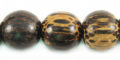 Old palmwood 12mm round beads