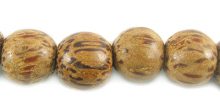 Palm wood round 10mm beads