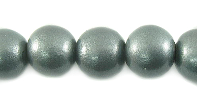 Whitewood round 10mm painted metallic grey
