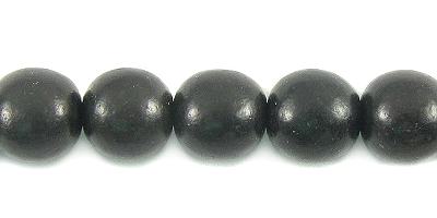 Black Ebony Round Wood Beads 8mm