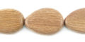 Flat teardrop rosewood bead 12mm