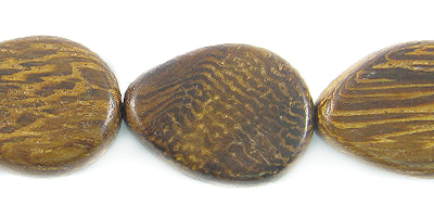 Robles wood beads teardrop 12mm