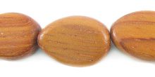 Bayong wood beads teardrop flat 12mm