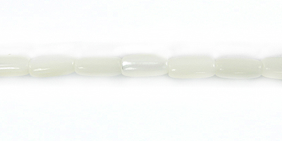 Mother of pearl rice beads white