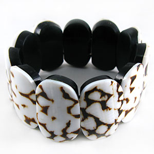 Elastic bracelet marmurios shell
