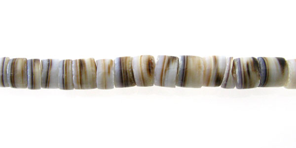 Tiger cowrie heishi 4-5mm