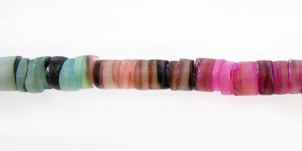 Hammershell heishi multicolor wholesale beads