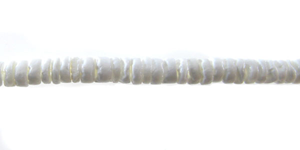 White clam shell heishi 5-6mm