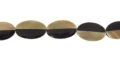 Brownlip blackpen combo oval bead 32mm