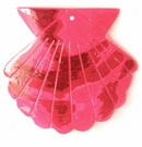 Large seashell red wholesale pendant