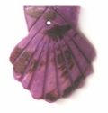 Small seashell purple wholesale pendant
