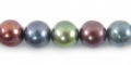 Potato Pearls Mixed Blue Green Brown 8mm