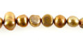 Pearls goldish/champagne 5-6mm nugget