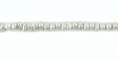 Pearl 2.5mm nugget silver