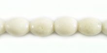 White limestone coral 7mm rice beads