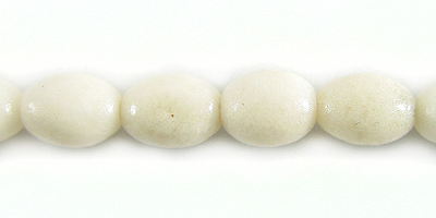 White limestone coral 7mm rice beads