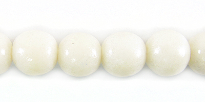 limestone coral round polished white 8mm