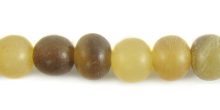 Caranail round 8mm natural beads