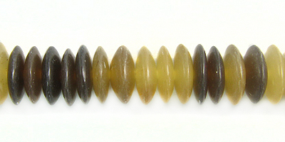 Caranail saucer 8mm natural beads