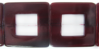 Red horn 32x32mm square w/ 15mm center hole.