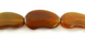 Golden horn bean shape beads 12x20mm