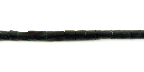 Black horn heishi beads 2-3mm