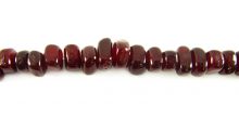 Red horn nugget beads