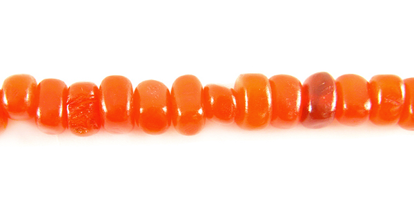 Horn nugget beads orange