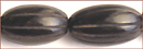 Black horn carved oval 16x26mm
